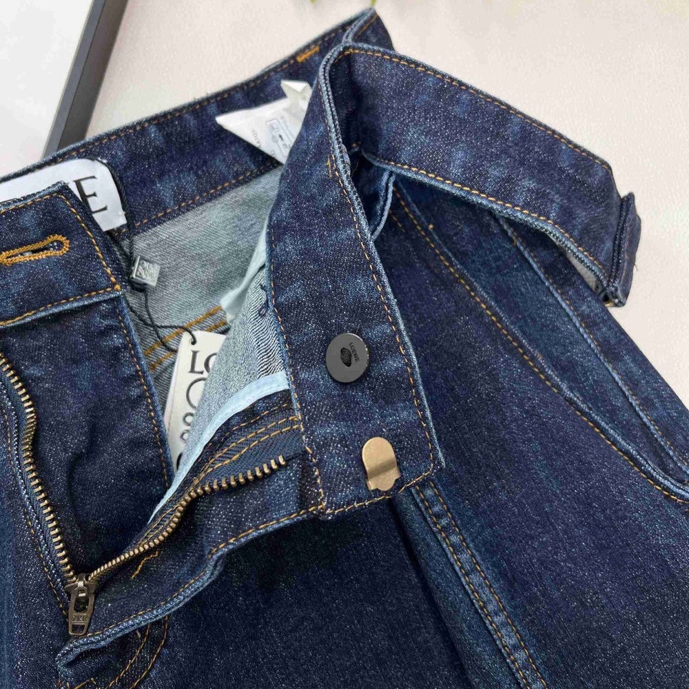 Loewe Women's Blue Loose-Fit Jeans - Picture 7 of 8